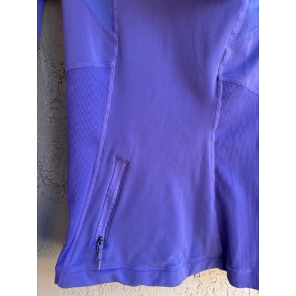 Lululemon Run Stay Warm Purple Asymmetrical Zip Hoodie Hoodie SZ 4 Athleisure - Picture 8 of 10